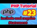 PHP Tutorial include and require statement in PHP