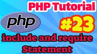 PHP Tutorial include and require statement in PHP