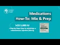 Fertility Medications How to inject the trigger shot hCG 5 000 IU subQ demo