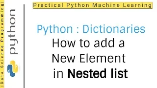 Python 3 Programming Tutorial - List Tutorial How to add a new element in nested list