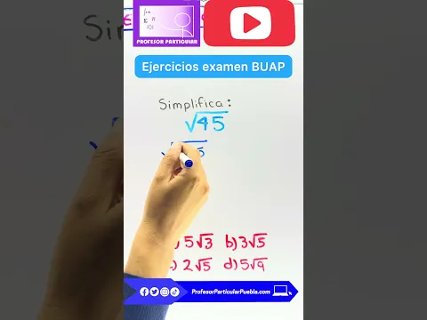 ✅Truco Resolver RADICALES examen #buap