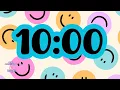 Take a 10 Minute Break Relaxing Smiley Countdown Timer