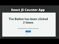 Click Counter CCBP React JS Coding Practice 4 Solution Simple React JS Counter Application