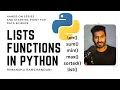 27 How do List functions work in Python real-world examples len sum max min sorted list