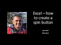 Excel - How to create a spin button