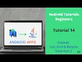 RecycleView in Android GridView in Android Creating List Recycler Grid View Layout Part 3