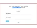 PHP Login Registration Script by using password - hash method
