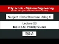 Lecture 23 - Priority Queue