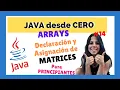 MATRICES Declaration and Assignment JAVA for BEGINNERS COMPLETE COURSE