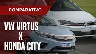Duelo do VW Virtus contra o Honda City: qual é o melhor sedã compacto?