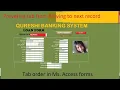 Microsoft Access Forms How to stop tabbing to next record Setting Current Record tabbing