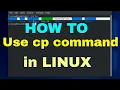 How to use cp command in Linux with Examples Explaination