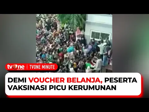 Demi Voucher Belanja, Peserta Vaksinasi Rela Berkerumun di Depan Transmart Jambi