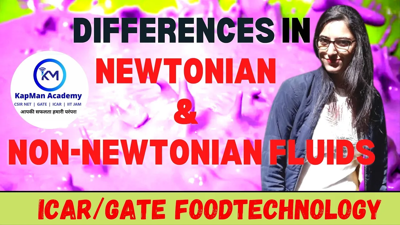 Differences between Newtonian and non-Newtonian fluids || Food tech || ICAR/GATE || Food engineering