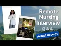 Remote Nursing Interview Q A