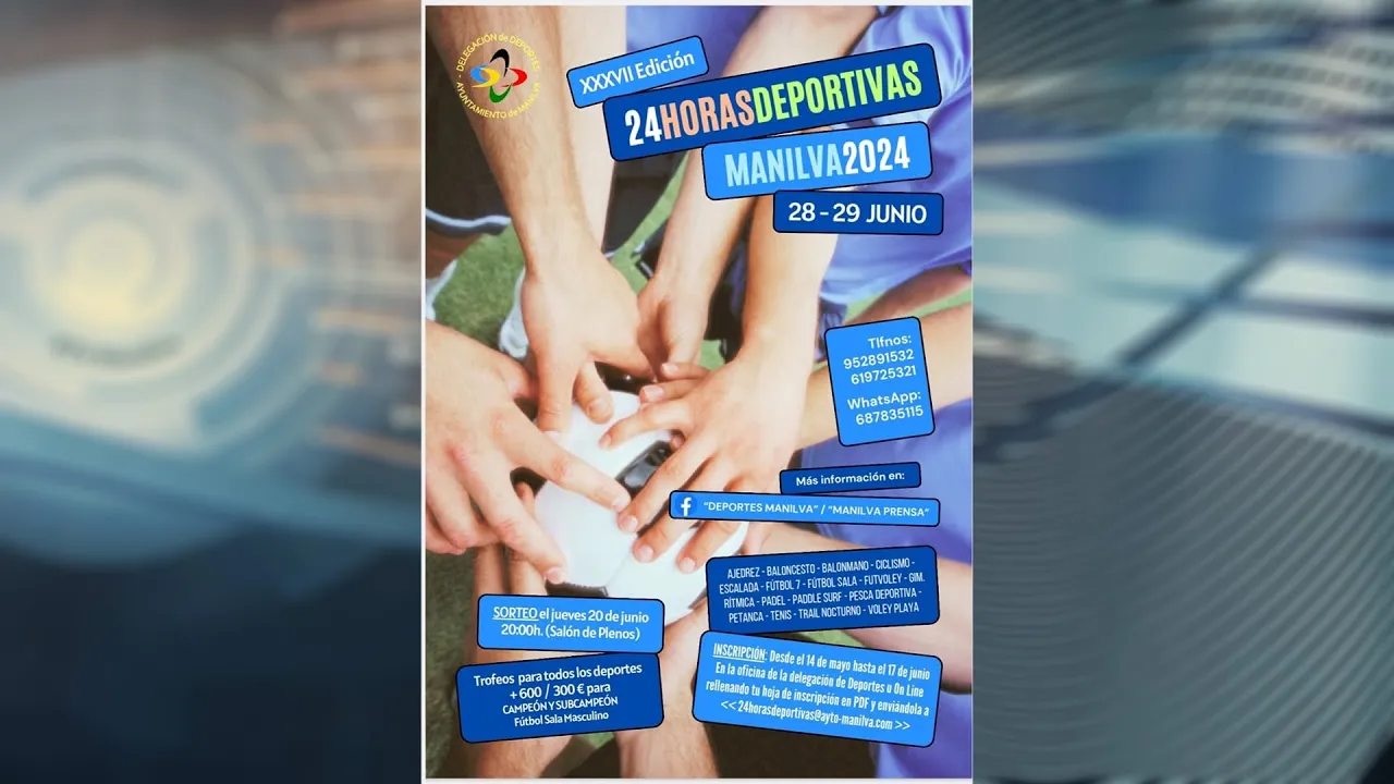 Período de inscripciones en la 24 Horas Deportivas de Manilva