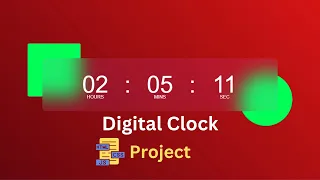 How to Create Digital Clock using HTML CSS and JavaScript Showing time using JavaScript