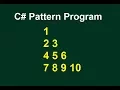 Number Pattern Program - 1 in C Interview Program