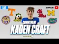 Kaden Craft LIVE COMMITMENT Top 10 QB Picks Between LSU UF Michigan Tennessee Ole Miss Oregon