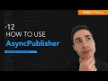 How to use AsyncPublisher to convert Published to Async Await Swift Concurrency