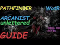 Pathfinder WotR - Unlettered Arcanist Starting Build