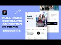 Full Page Scrolling Website animation in Figma - Episode 1 Figma Tutorial