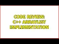 Code Review C Arraylist Implementation 2 Solutions