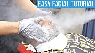 QUICK EASY BARBER FACIAL TUTORIAL LEARN IN UNDER 3 MINUTES