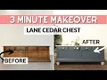 Lane Cedar Chest Makeover 3 Minute Makeover