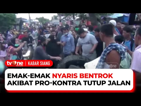 Pro-Kontra Penutupan Jalan di Medan, Dua Kelompok Emak-emak Nyaris Bentrok