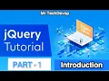 Introduction to jQuery jQuery UI PART - 1