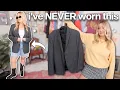styling clothes i bought but NEVER wear actually wearing the clothes in my closet