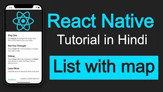 React Native tutorial in Hindi List with map function without flatlist