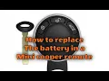 How to Replace a Mini Cooper Key Remote Battery 2009 to 2014