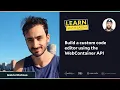Build a custom code editor using the WebContainer API with ggdaltoso