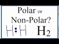 Is H2 Polar or Non-polar