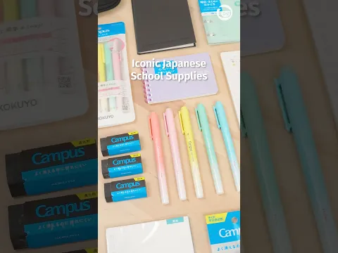 Iconic Japanese School Supplies 🍎📖