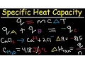 Specific Heat Capacity Problems Calculations - Chemistry Tutorial