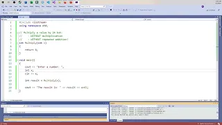 Multiplication Without Explicitly Multiplying Using C