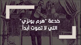 الثراء السريع والمضمون   خدعة  هرم بونزي  التي لا تموت أبدا  دندنها