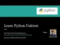 Learn Python Unittest Learn Python Programming meetup Meetup 12