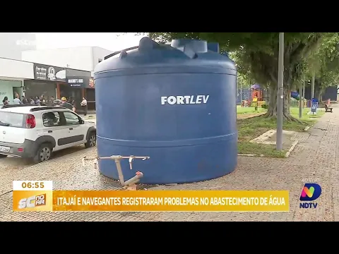 Problemas no abastecimento de água afetam moradores de Itajaí e Navegantes