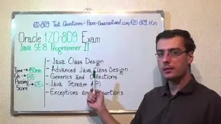 1Z0-809 - Java Exam SE 8 Test Programmer II Questions