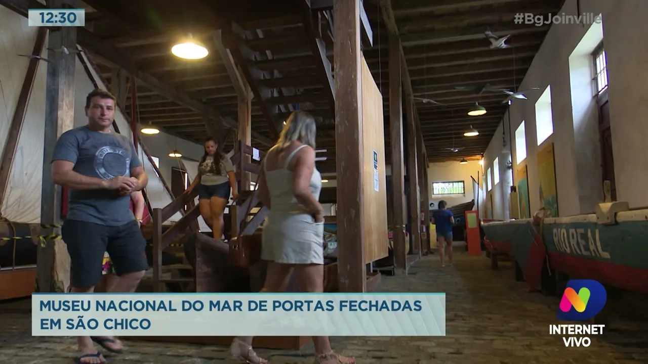 Museu Nacional do Mar de portas fechadas em São Francisco do Sul