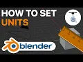 How to set units in Blender