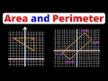 Area Perimeter in the Coordinate Plane Geometry Eat Pi