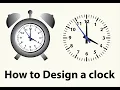 How to Design clock tutorial Adobe illustrator