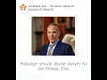 Massage sexual abuse lawyer NJ Joe Messa Esq