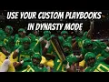 How to Use Your Custom Playbook in Dynasty - CFB 25