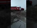 Заправка пожарной машины  прямо из реки Хопер. Тушение пожара в Пинеровке.